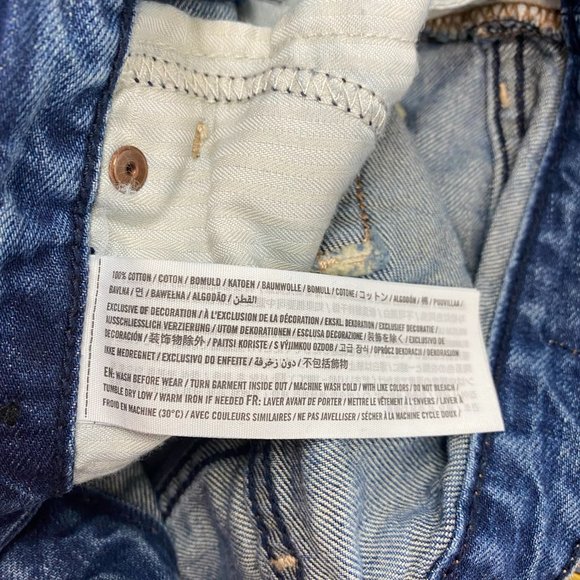 ABERCROMBIE A&F Annie Girlfriend Distressed Jeans 00 24 - Picture 9 of 12